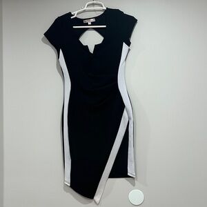 Elegant Black and White Dress